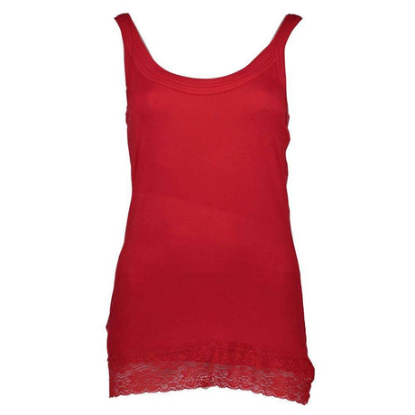 Silvian Heach Red Cotton Women Top - Hilstor