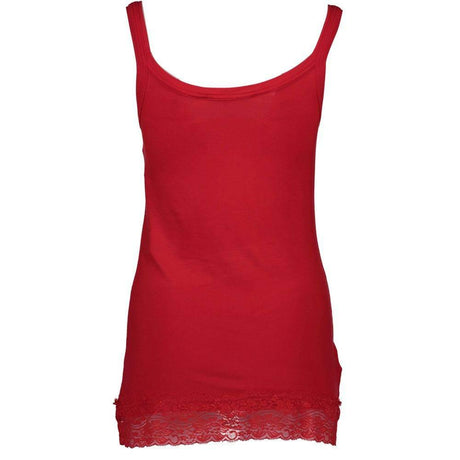 Silvian Heach Red Cotton Women Top - Hilstor