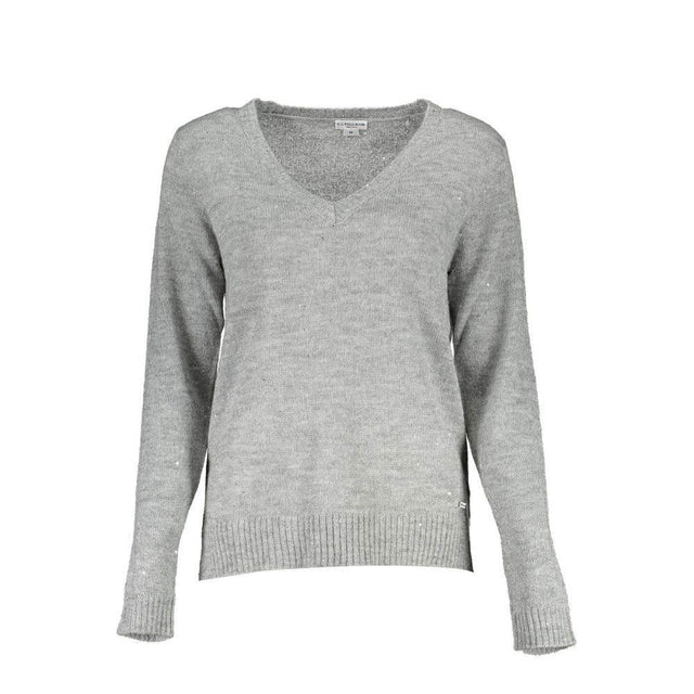 U.S. POLO ASSN. Silver Wool Women Sweater - Hilstor