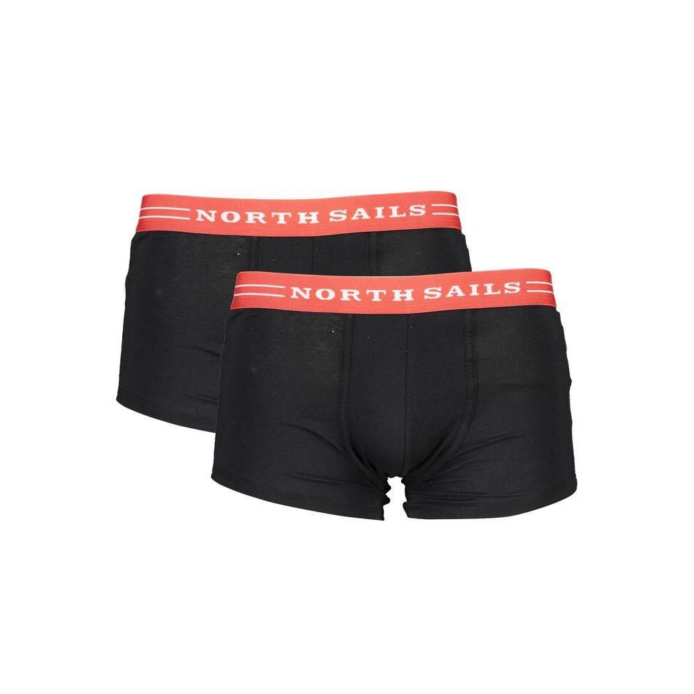 North Sails Black Cotton Underwear - Hilstor