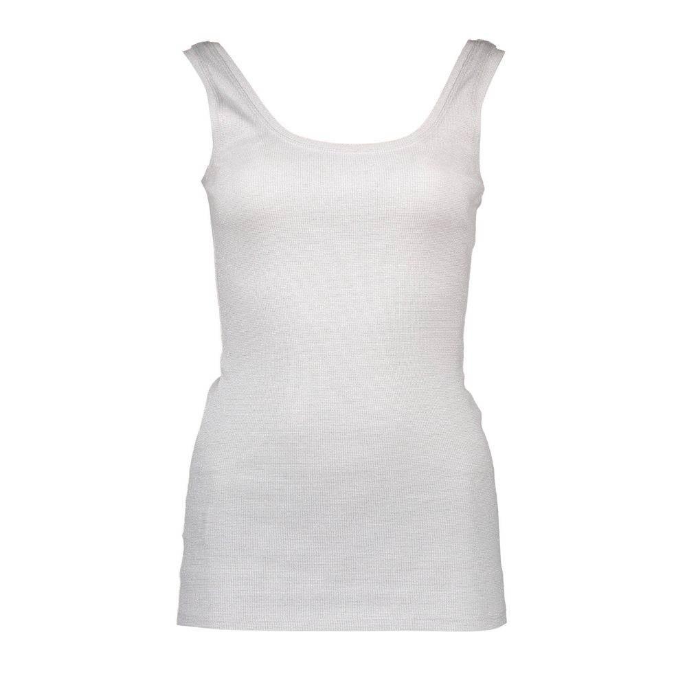 Silvian Heach White Cotton Women Top - Hilstor