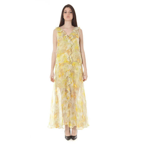 John Galliano Yellow Polyester Dress - Hilstor
