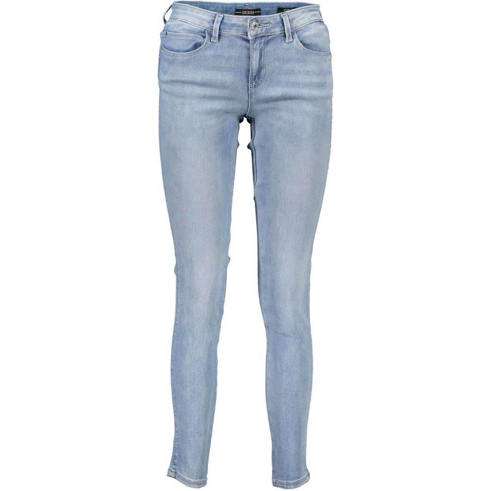 Guess Jeans Light Blue Cotton Women Jeans - Hilstor