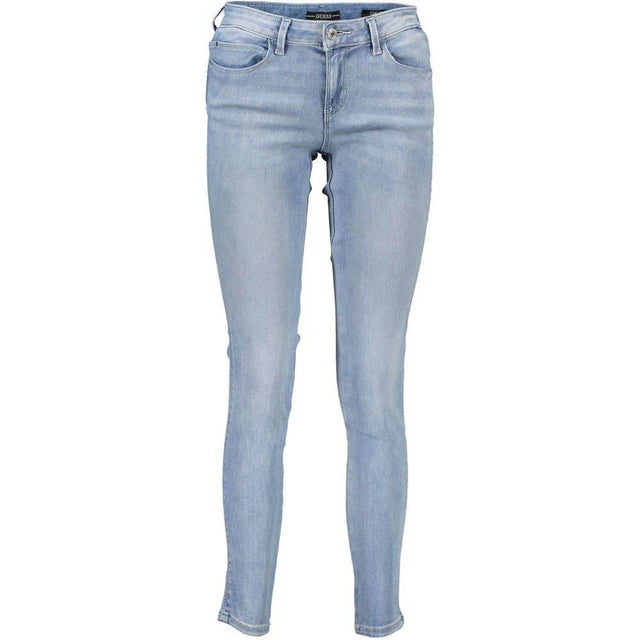 Guess Jeans Light Blue Cotton Women Jeans - Hilstor