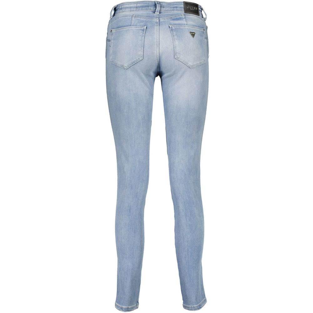 Guess Jeans Light Blue Cotton Women Jeans - Hilstor