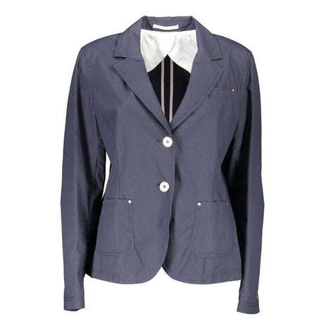 Gant Blue Cotton Women Jacket - Hilstor