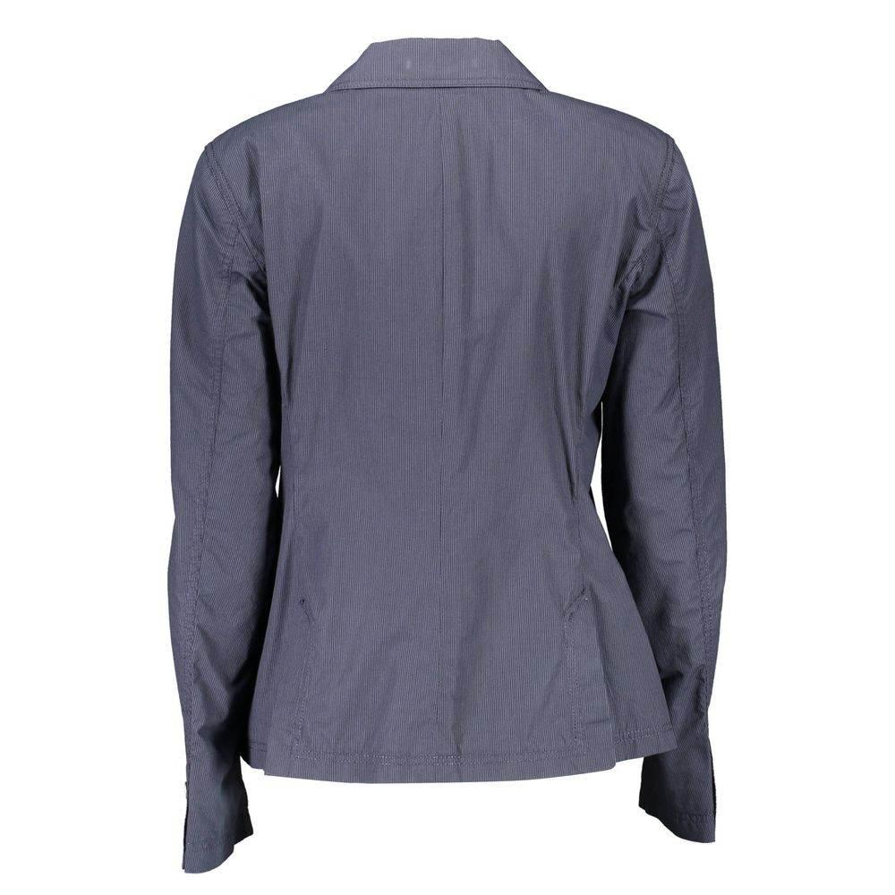 Gant Blue Cotton Women Jacket - Hilstor