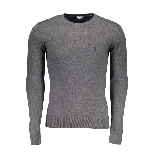 U.S. POLO ASSN. Gray Cotton Men Sweater - Hilstor