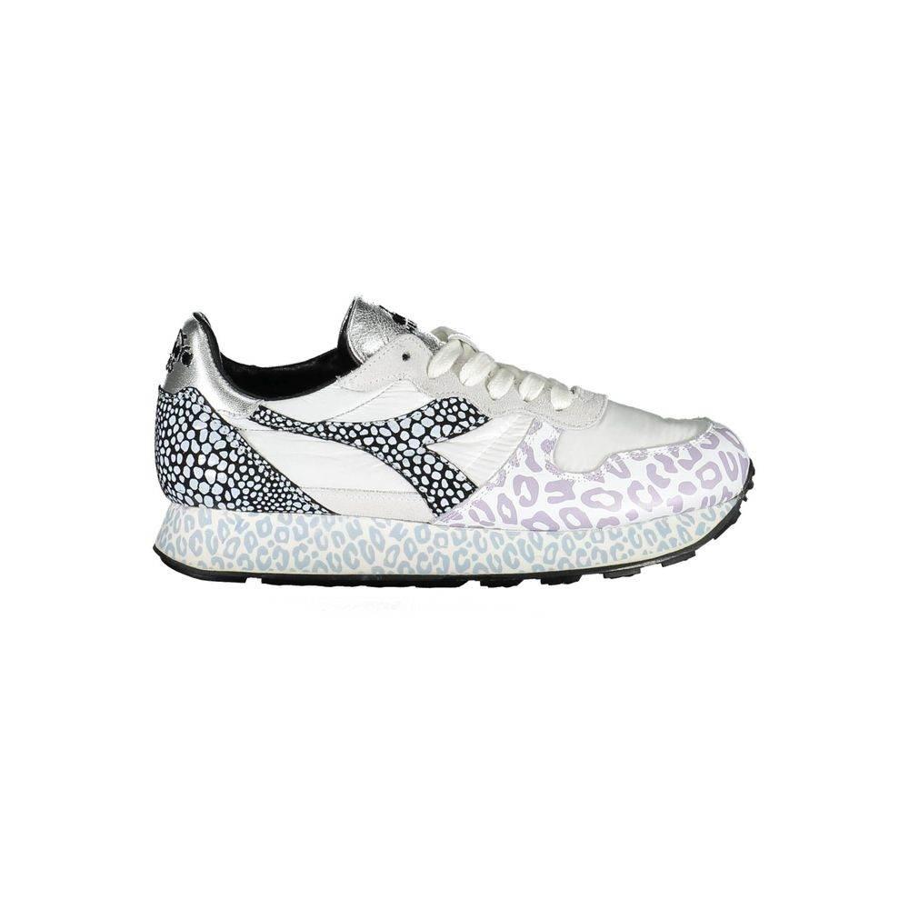 Diadora White Fabric Women Sneaker - Hilstor