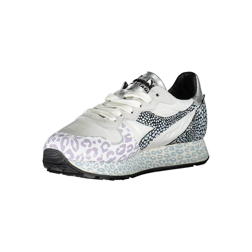 Diadora White Fabric Women Sneaker - Hilstor