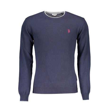 U.S. POLO ASSN. Blue Wool Men Sweater - Hilstor