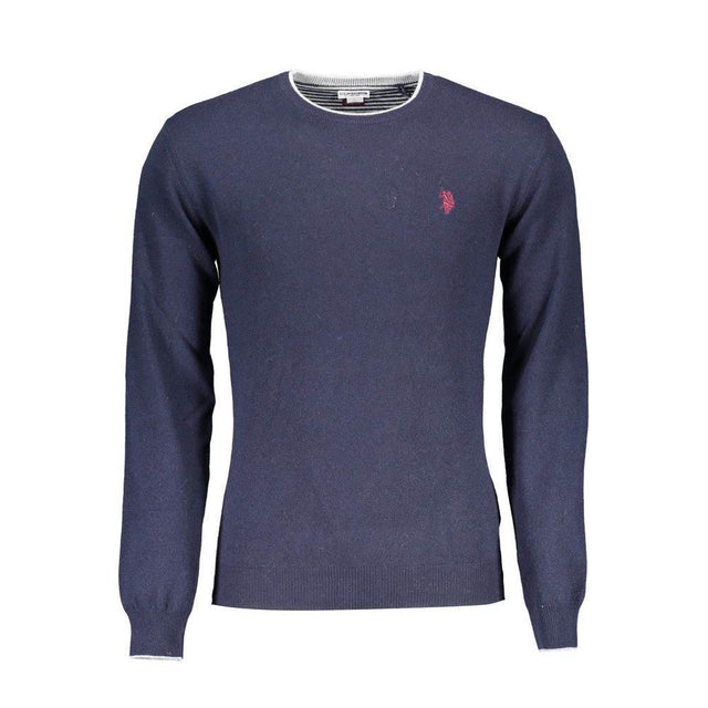 U.S. POLO ASSN. Blue Wool Men Sweater - Hilstor