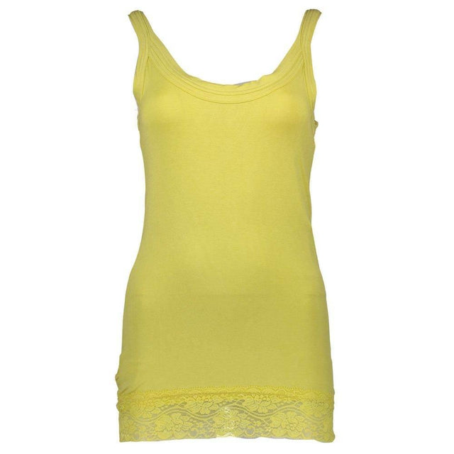 Silvian Heach Yellow Cotton Women Top - Hilstor