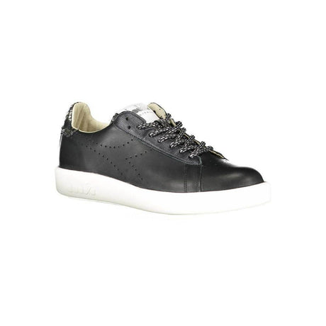 Diadora Black Leather Women Sneaker - Hilstor