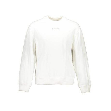 Calvin Klein White Cotton Men Sweater - Hilstor