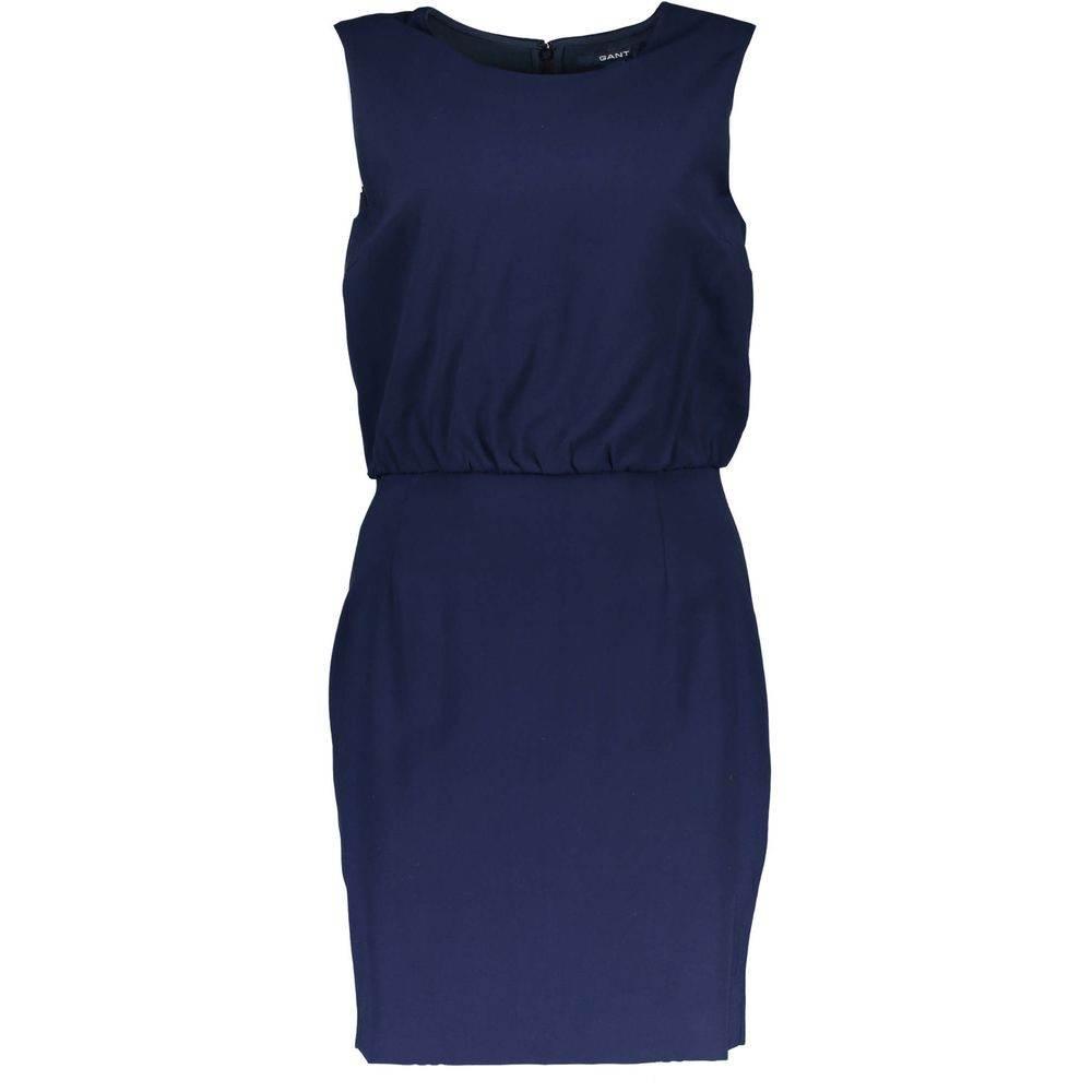 Gant Blue Viscose Women Dress - Hilstor