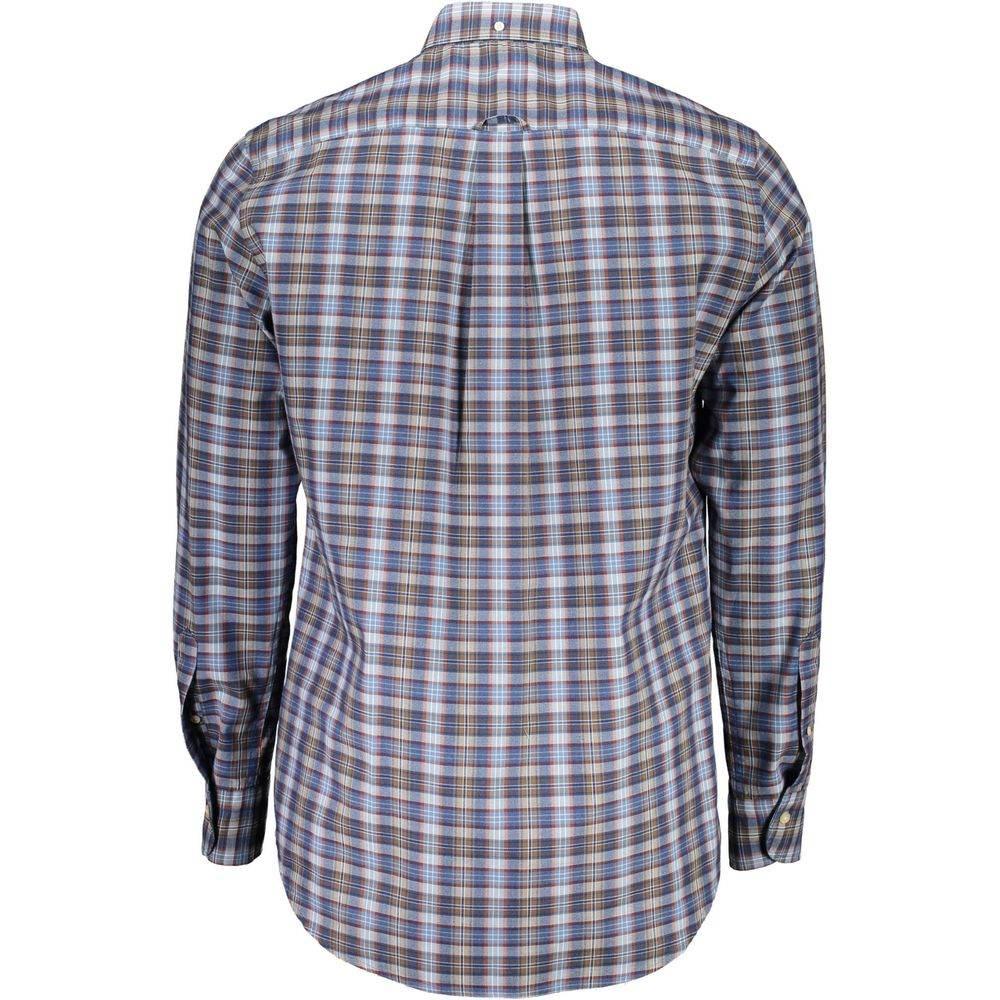 Gant Blue Cotton Men Shirt - Hilstor