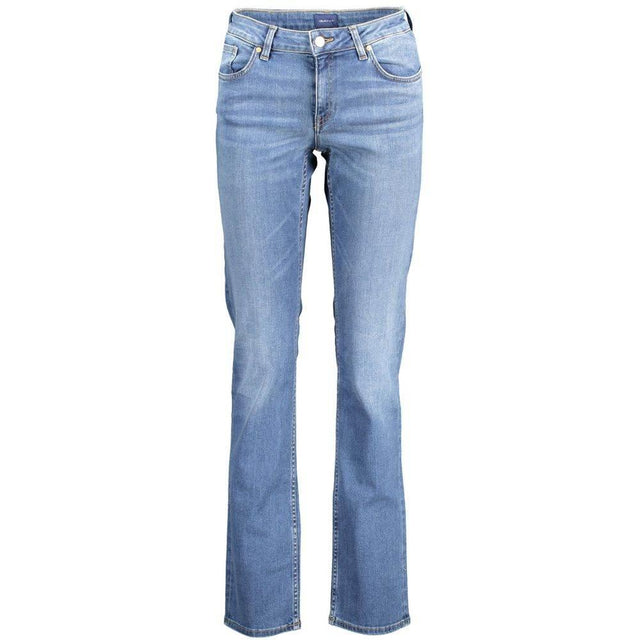 Gant Blue Cotton Women Jeans - Hilstor
