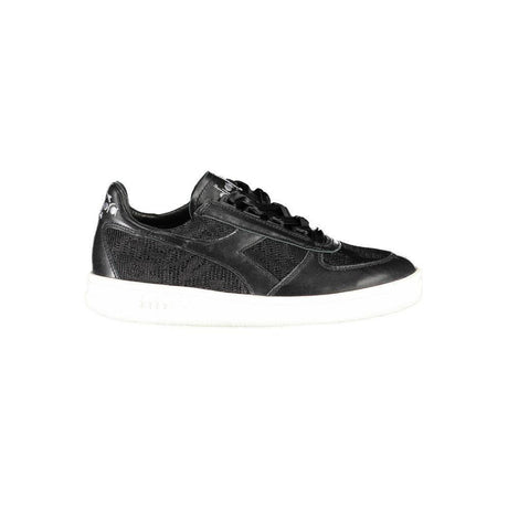 Diadora Black Leather Women Sneaker - Hilstor