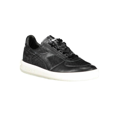 Diadora Black Leather Women Sneaker - Hilstor