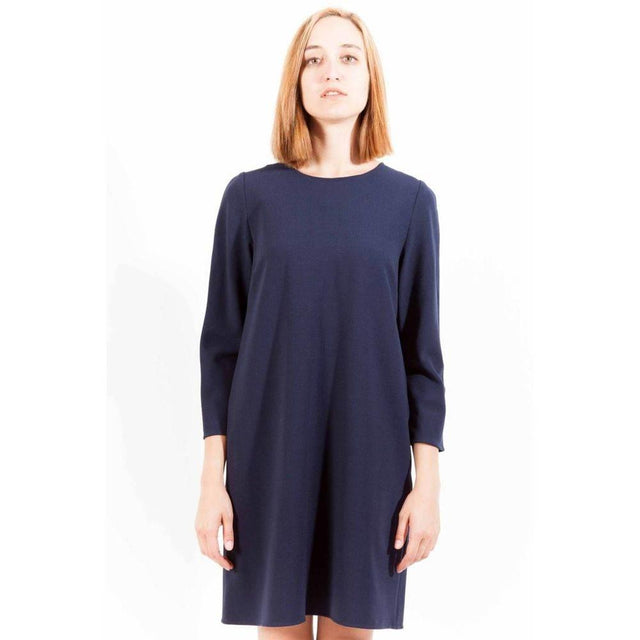 Gant Blue Wool Women Dress - Hilstor