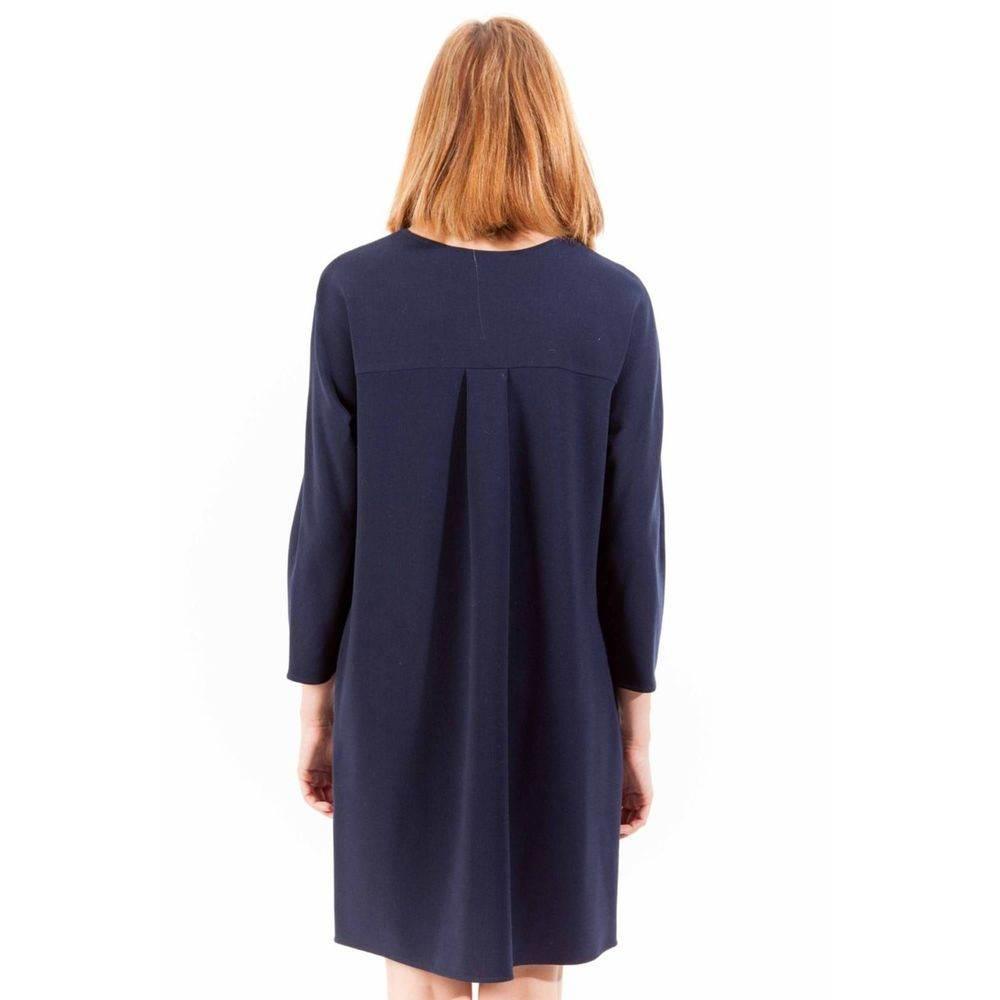 Gant Blue Wool Women Dress - Hilstor