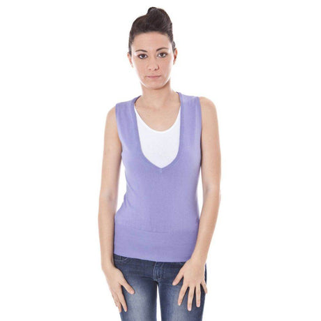 Datch Purple Cotton Sweater - Hilstor
