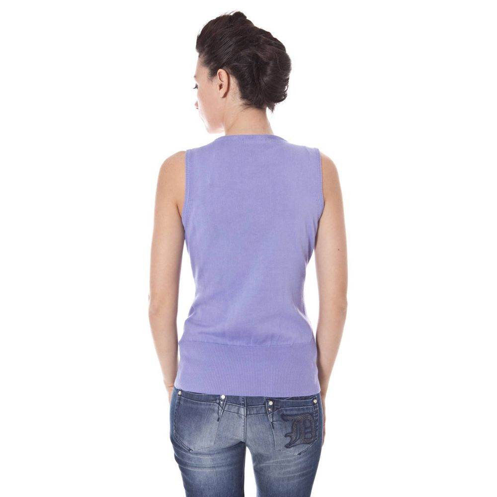 Datch Purple Cotton Sweater - Hilstor