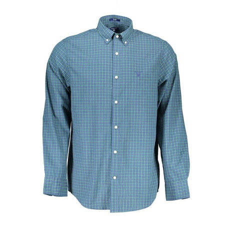 Gant Blue Cotton Men Shirt - Hilstor