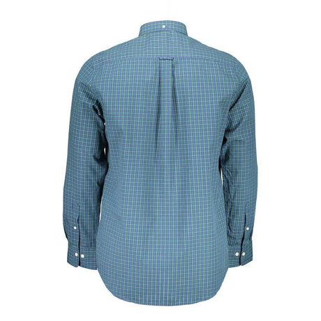 Gant Blue Cotton Men Shirt - Hilstor