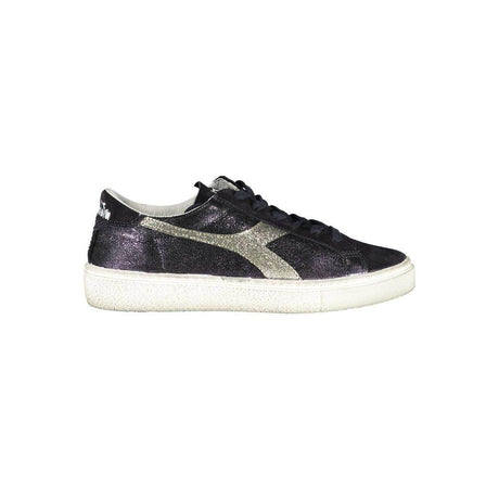 Diadora Black Leather Women Sneaker - Hilstor