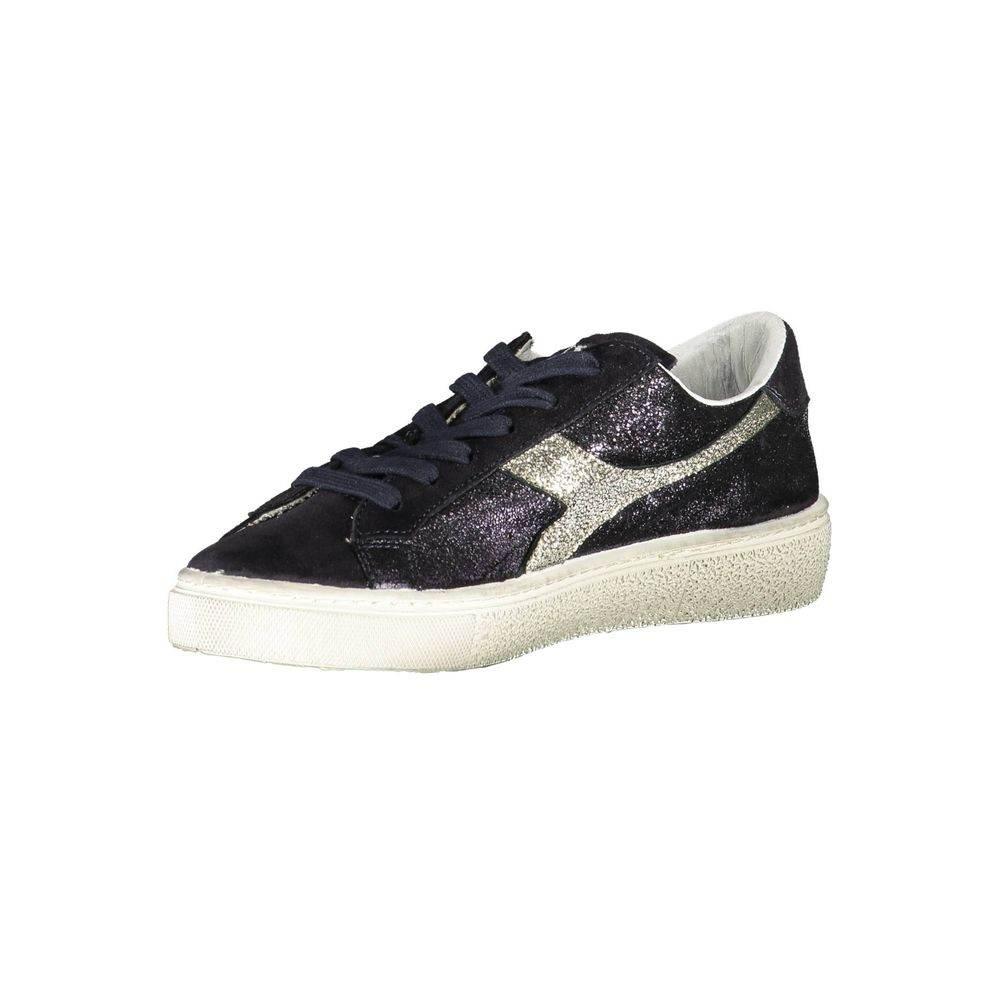 Diadora Black Leather Women Sneaker - Hilstor