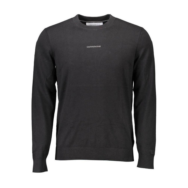 Calvin Klein Black Cotton Men Sweater - Hilstor