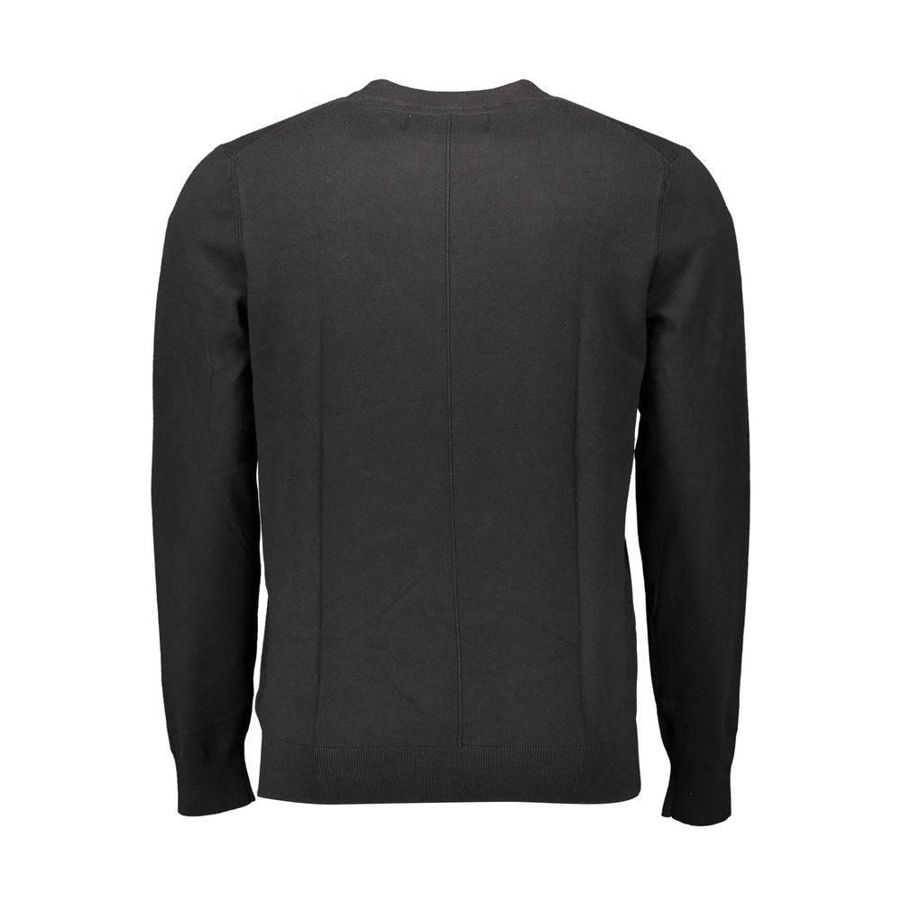 Calvin Klein Black Cotton Men Sweater - Hilstor