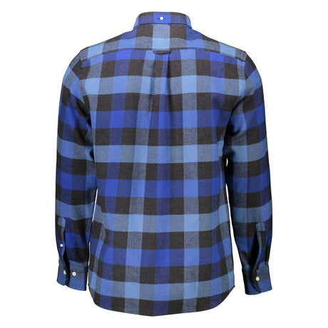 Gant Blue Cotton Men Shirt - Hilstor