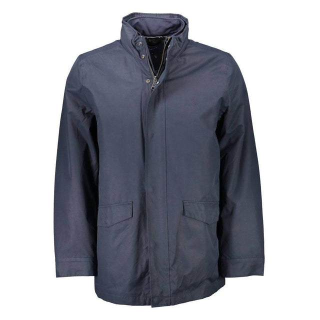 Gant Blue Polyester Men Jacket - Hilstor