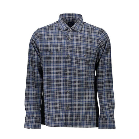 Gant Blue Cotton Men Shirt - Hilstor