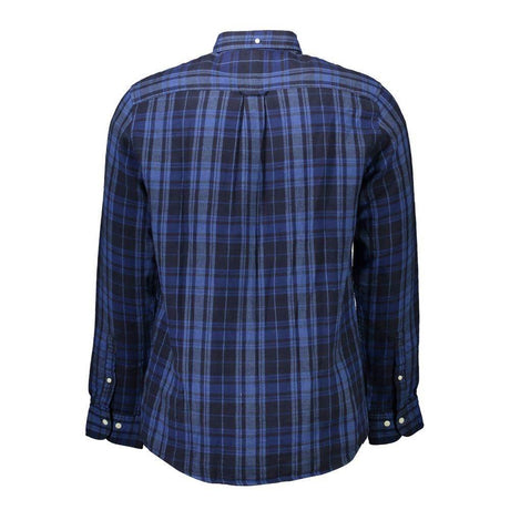 Gant Blue Cotton Men Shirt - Hilstor