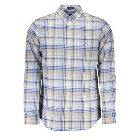 Gant Light Blue Cotton Men Shirt - Hilstor