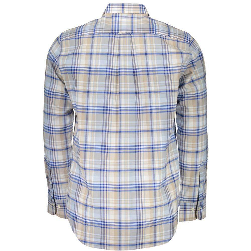 Gant Light Blue Cotton Men Shirt - Hilstor