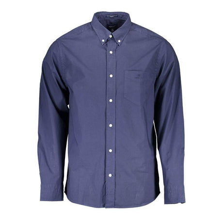 Gant Blue Cotton Men Shirt - Hilstor
