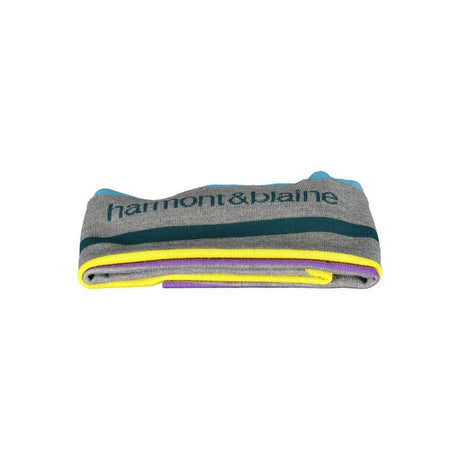 Harmont & Blaine Gray Wool Men Scarf - Hilstor