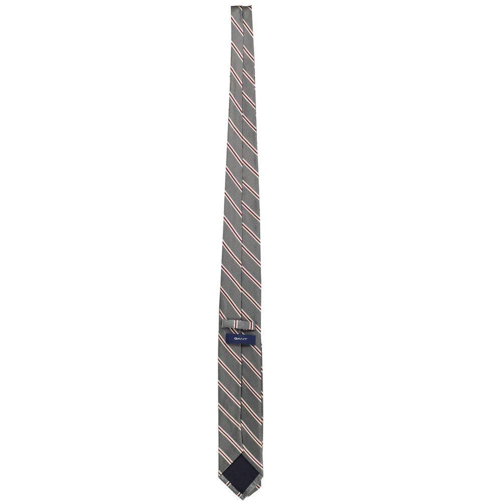 Gant Gray Silk Men Tie - Hilstor