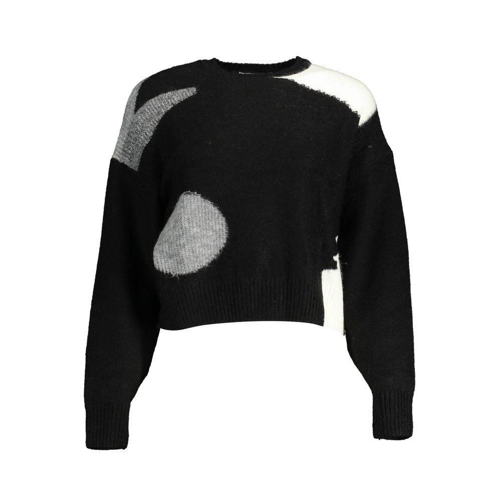 Desigual Black Acrylic Women Sweater - Hilstor