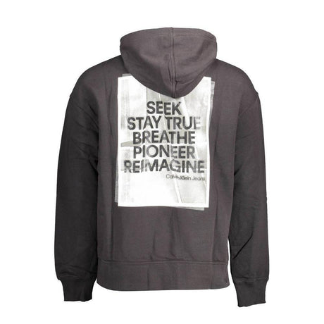 Calvin Klein Black Cotton Men Sweater - Hilstor