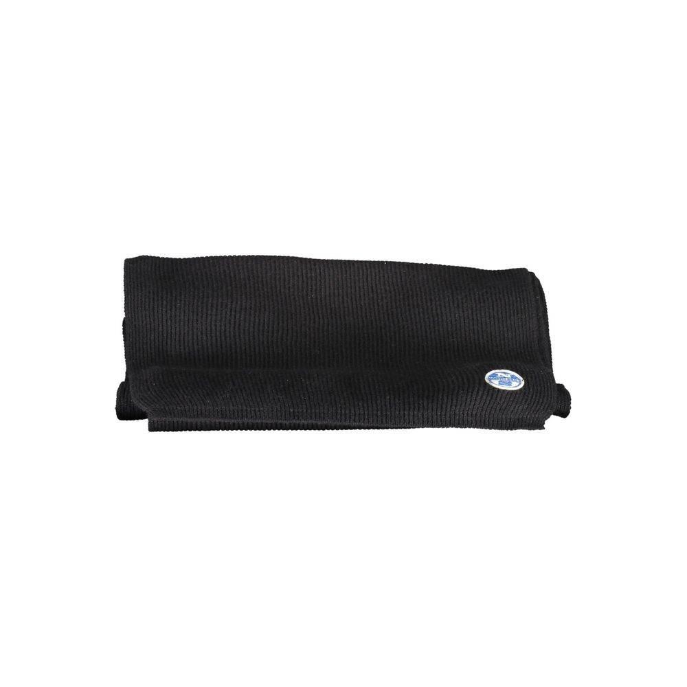 North Sails Black Cotton Men Scarf - Hilstor