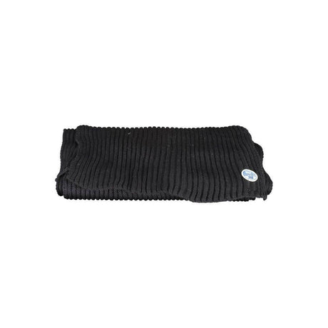 North Sails Black Cotton Men Scarf - Hilstor