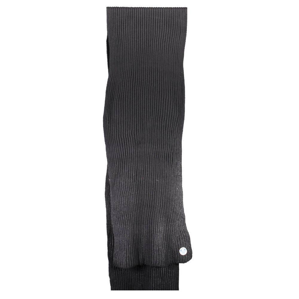 North Sails Black Cotton Men Scarf - Hilstor