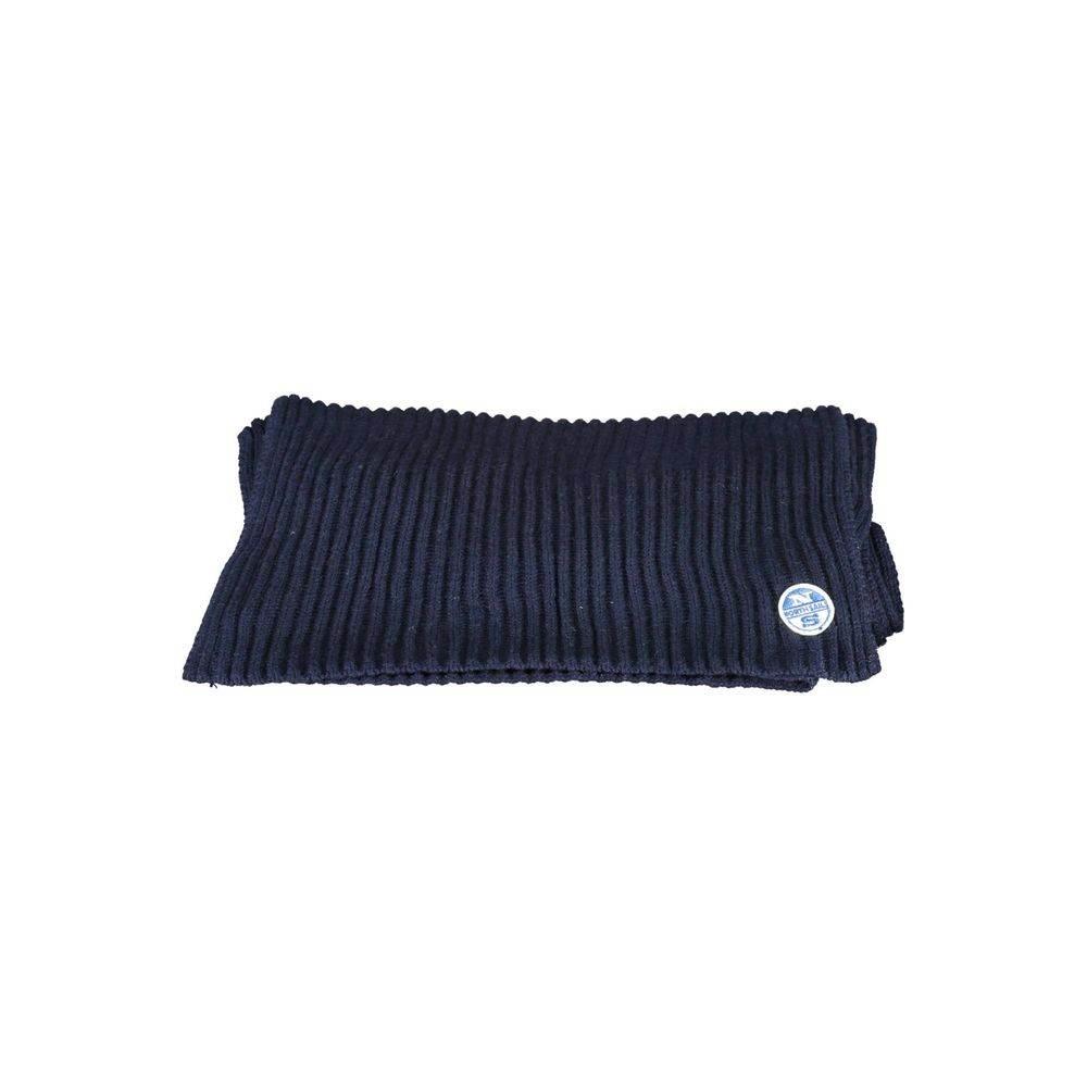North Sails Blue Cotton Men Scarf - Hilstor