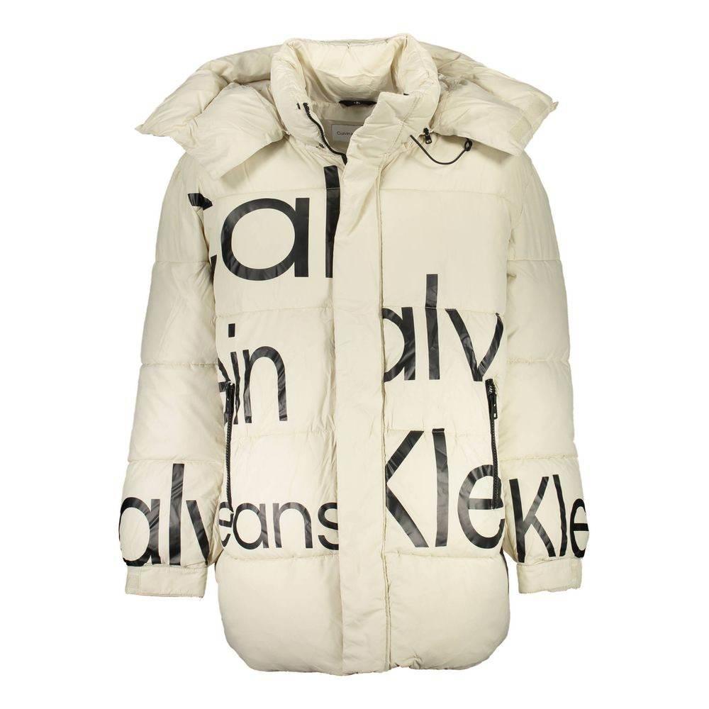 Calvin Klein Beige Polyester Men Jacket - Hilstor